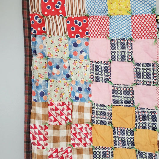 Hand Tied Patchwork Quilt