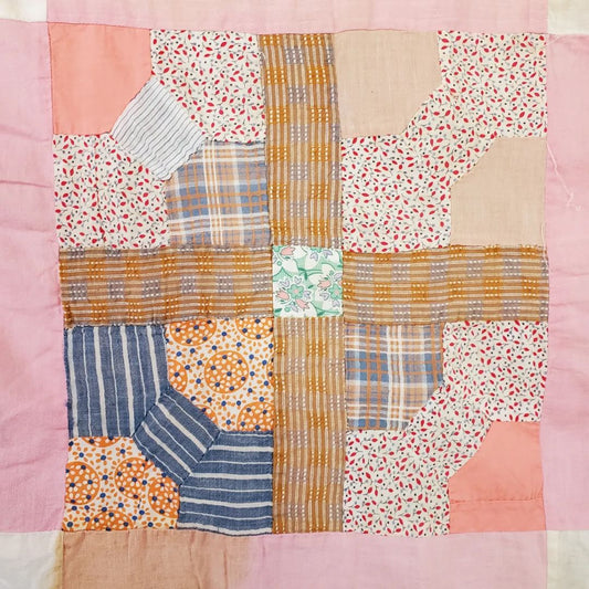 Soft Bow Tie Quilt Top