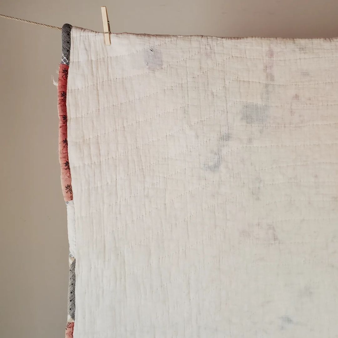 Indigo and Red Quilt