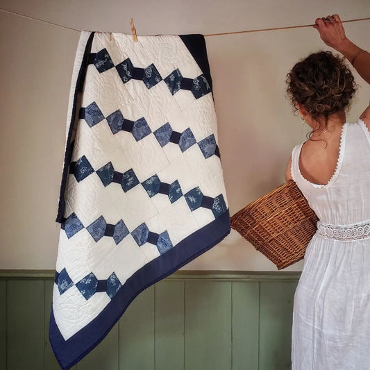 Blue Bow Tie Little Quilt