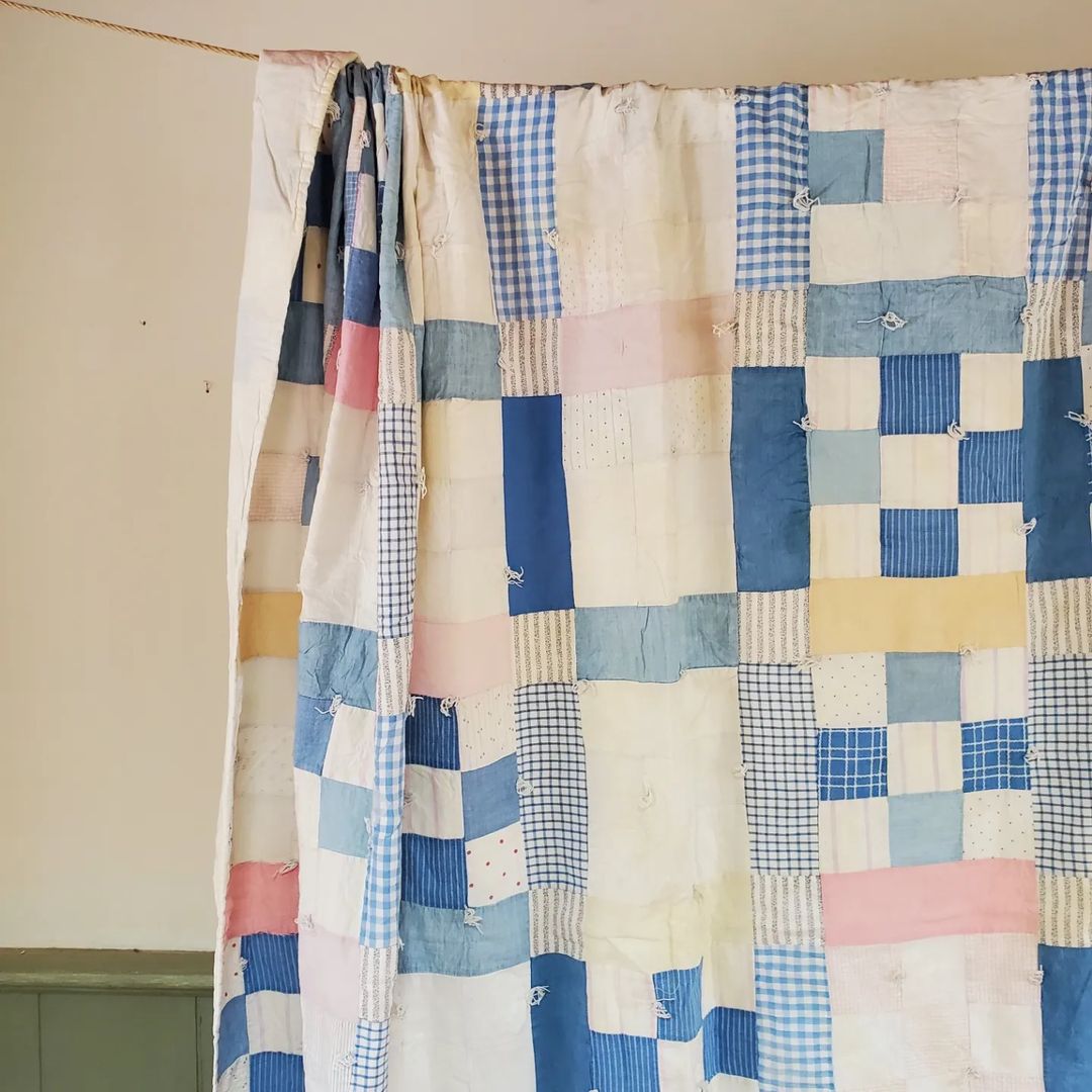 Hand Tied 9 Patch Quilt