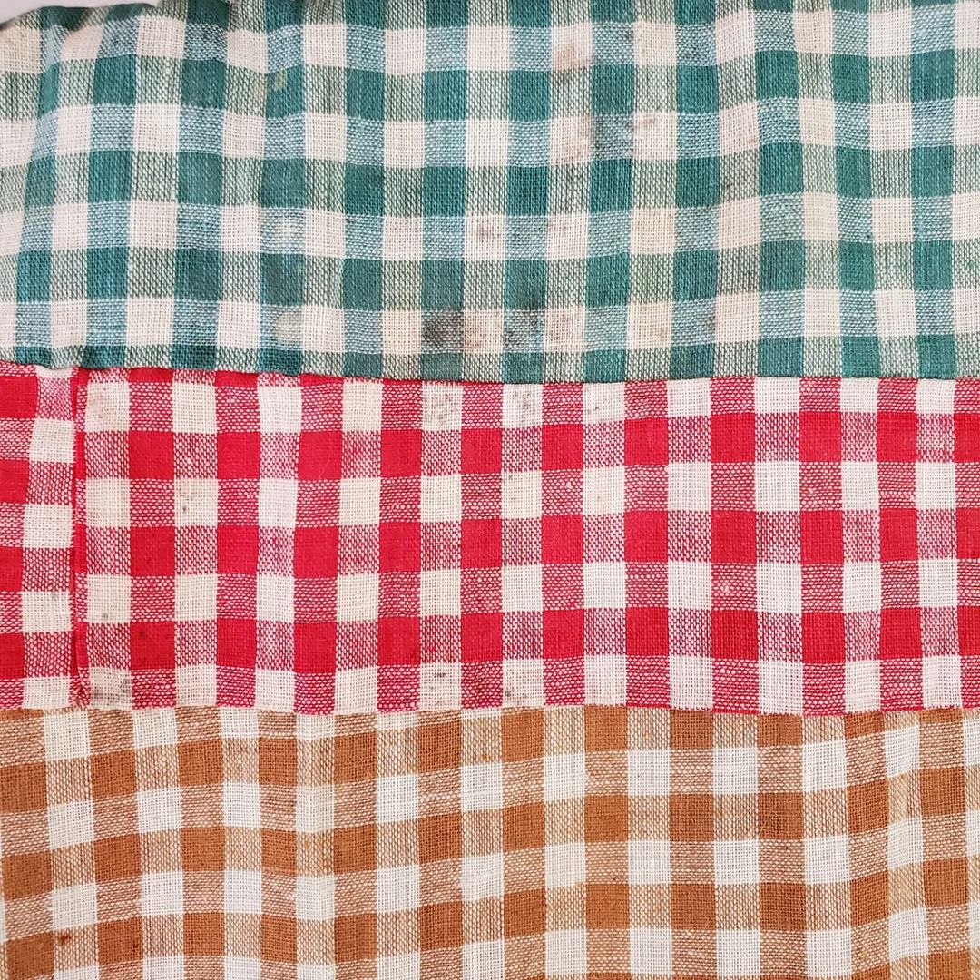 Gingham and Stripes Quilt Top