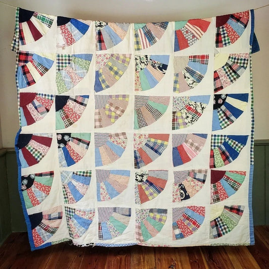 Fans Sack Cloth Quilt