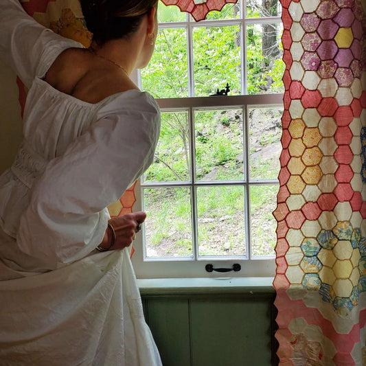 Hand Paper Pieced Curtain