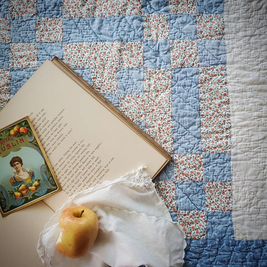 Blue Floral Quilt