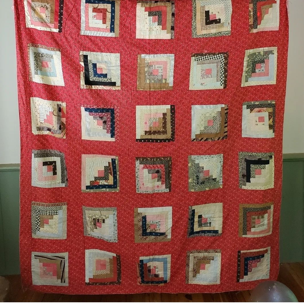 Paisley Log Cabin Quilt
