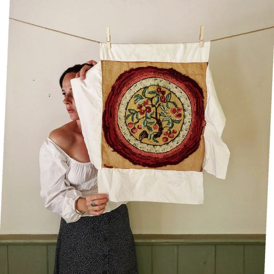 Hand hooked Cherry Tree Rug