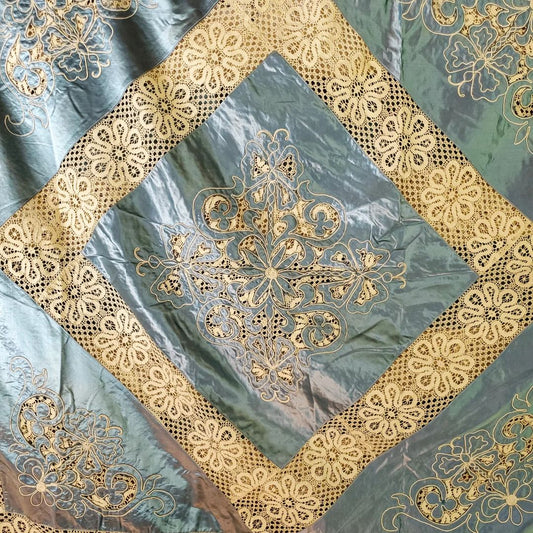Satin and Lace Coverlet