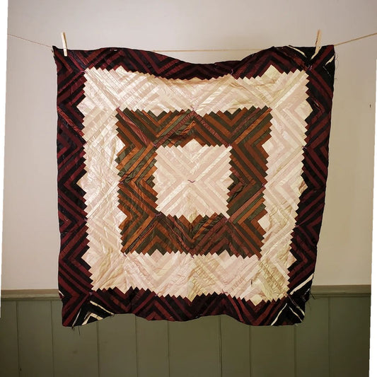 Silk Cabin Mini Quilt