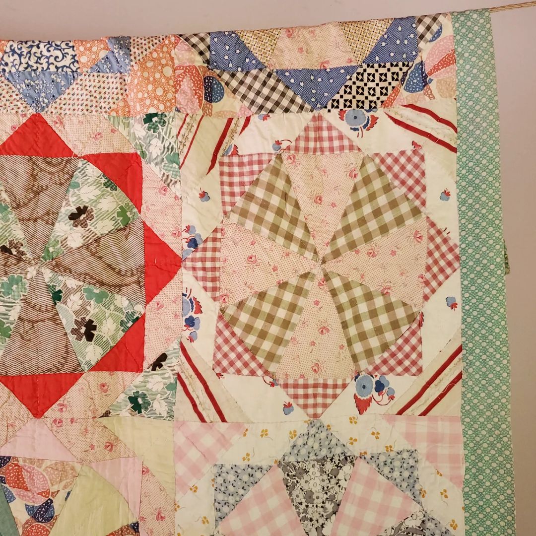 Mid 20th Century Pinwheel Quilt
