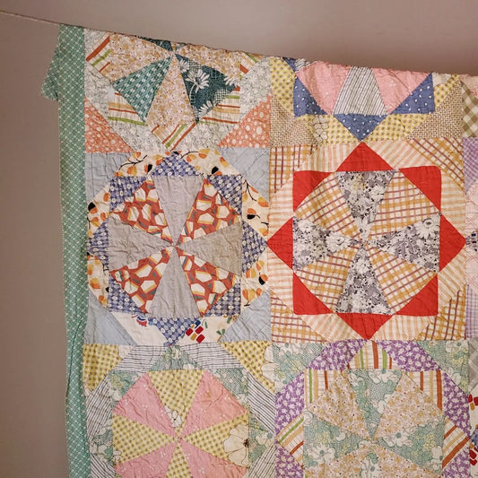 Mid 20th Century Pinwheel Quilt