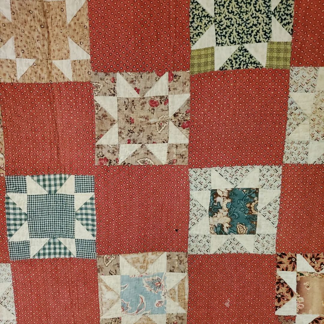 Wood Block Evening Star Quilt