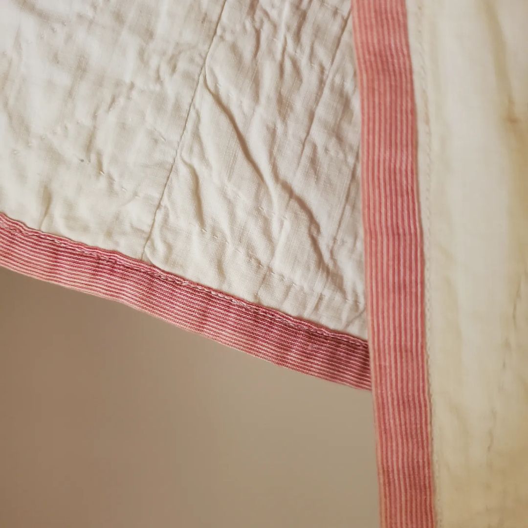 Pink Drunkards Path Quilt