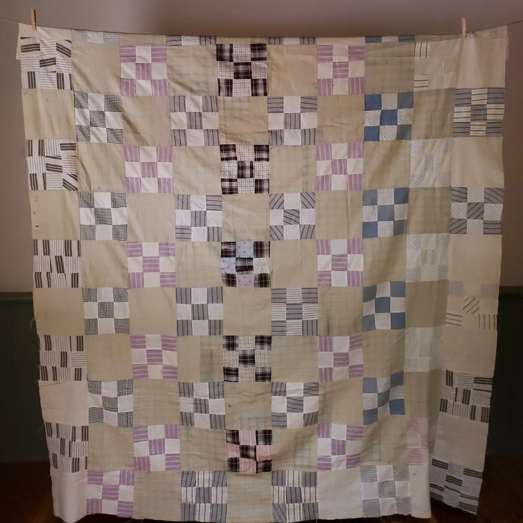 Shirting Quilt Top