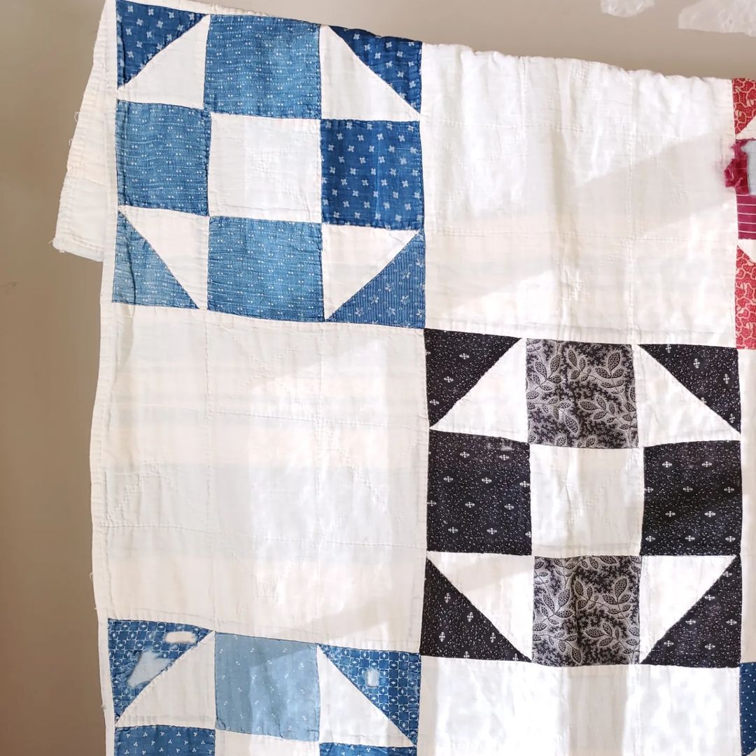 Indigo Shoo Fly Quilt