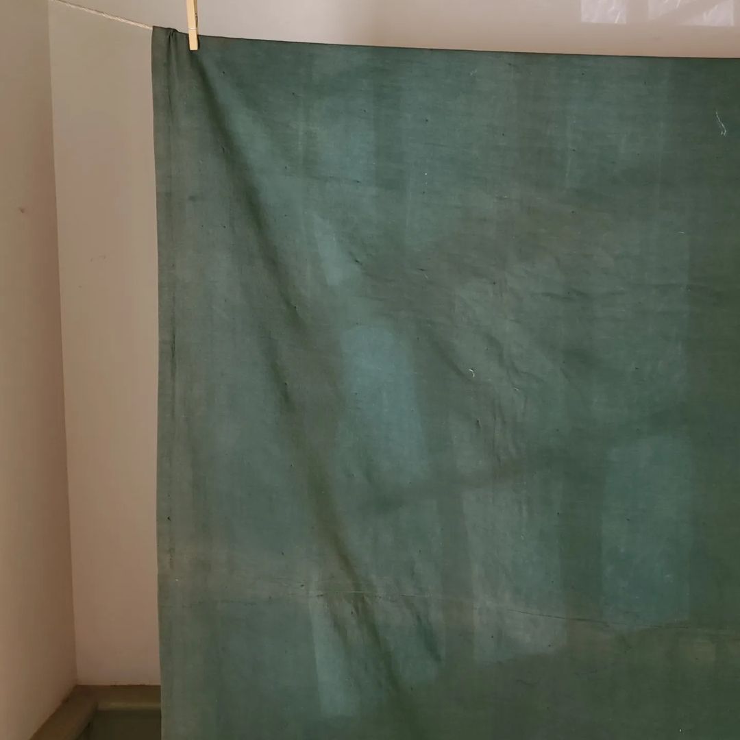 Green Feedsack Quilt Back